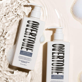 oVertone label closeup highlighting vegan cruelty-free ingredient benefits