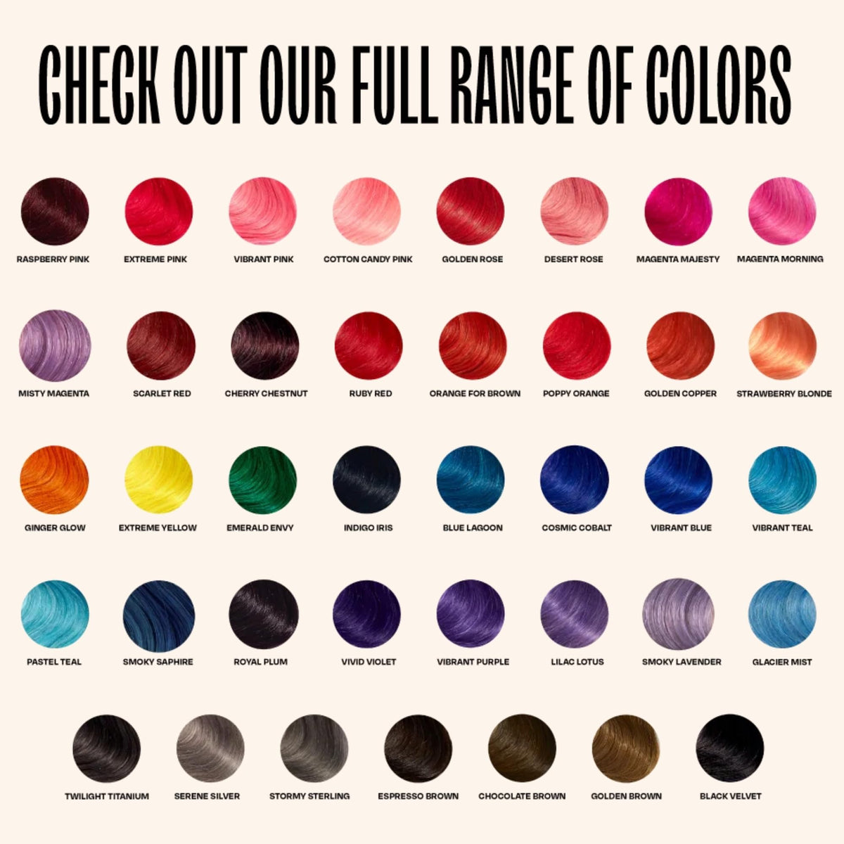 oVertone styled hair lifestyle shot showing glossy magenta color and improved shine