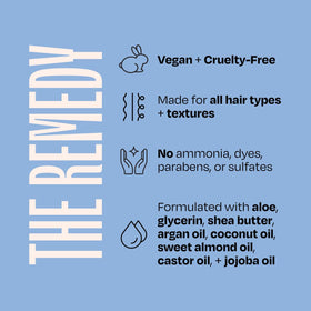oVertone remedy being applied to mid-lengths demonstrating easy use