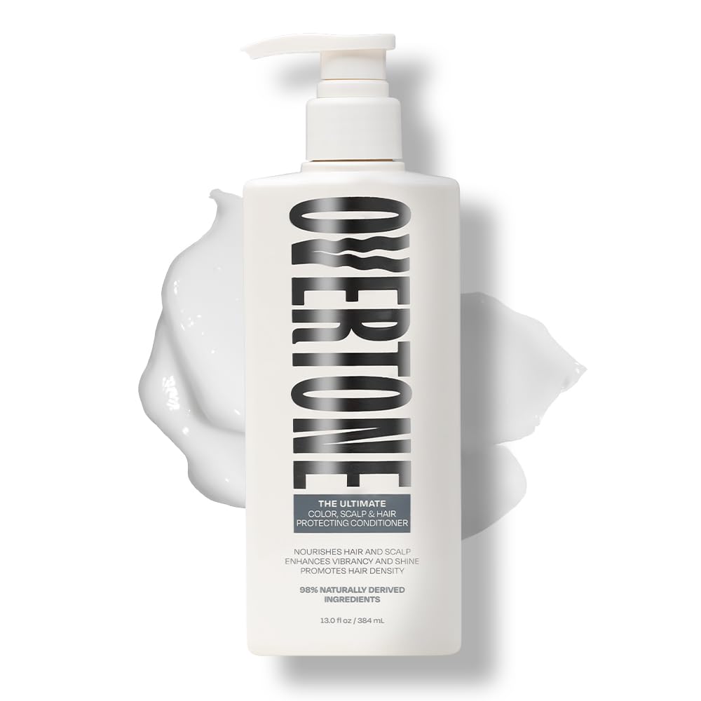 oVertone bottle front view showing product and clean design benefits