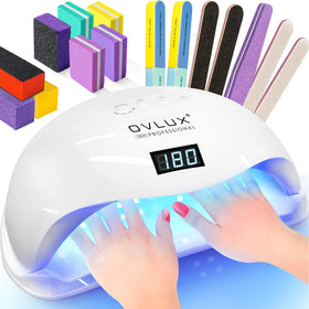 OVLUX front view of lamp showing sleek design and quick curing benefit