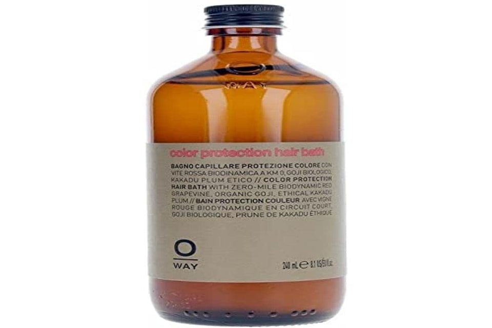 OWAY Color Protection Hair Bath front packaging showing product and clear benefit of color protection
