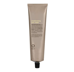 OWAY moisturizing hair mask front jar showing label and size for easy identification and daily use benefit