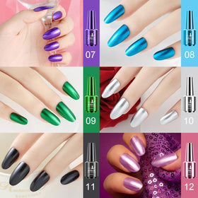 Ownest mirror finish on nails reflecting light for glossy, eye-catching effect