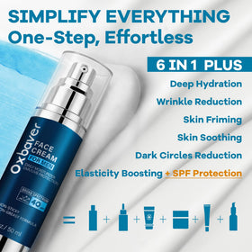 Oxbraver application on hand demonstrating invisible non-greasy finish