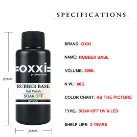 OXXI Professional label and ingredient panel showing HEMA- and TPO-free safety