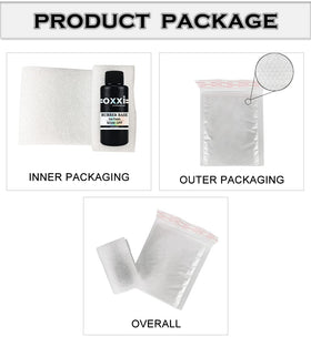 OXXI Professional scale comparison with hand illustrating 50ML refill capacity