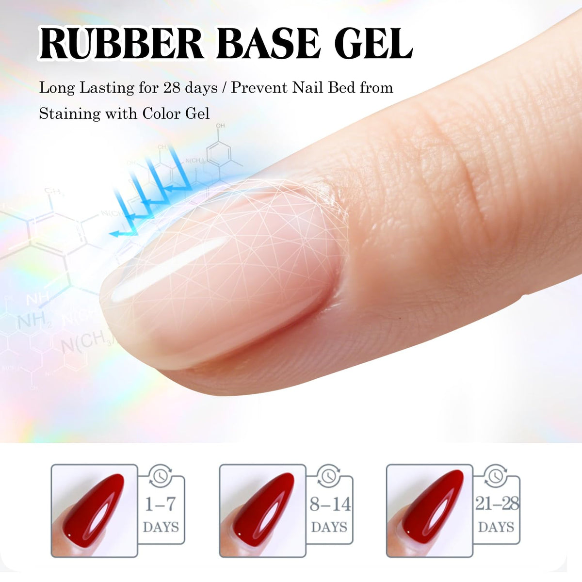 OXXI Professional self-leveling texture on nail demonstrating smooth finish