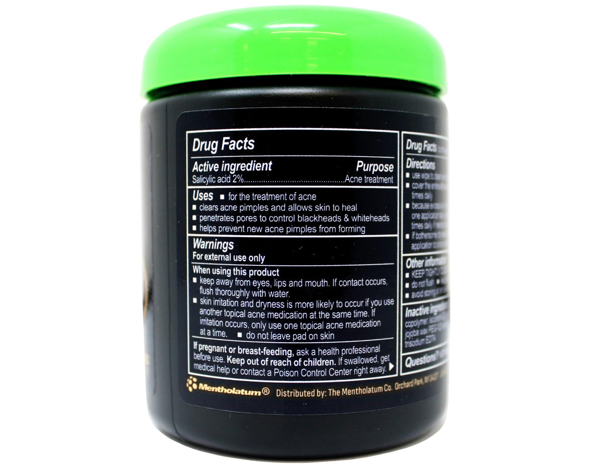 Oxy pad held in hand demonstrating easy on-the-go acne treatment