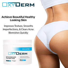 oxyderm next to coin for size comparison to show travel-friendly portability