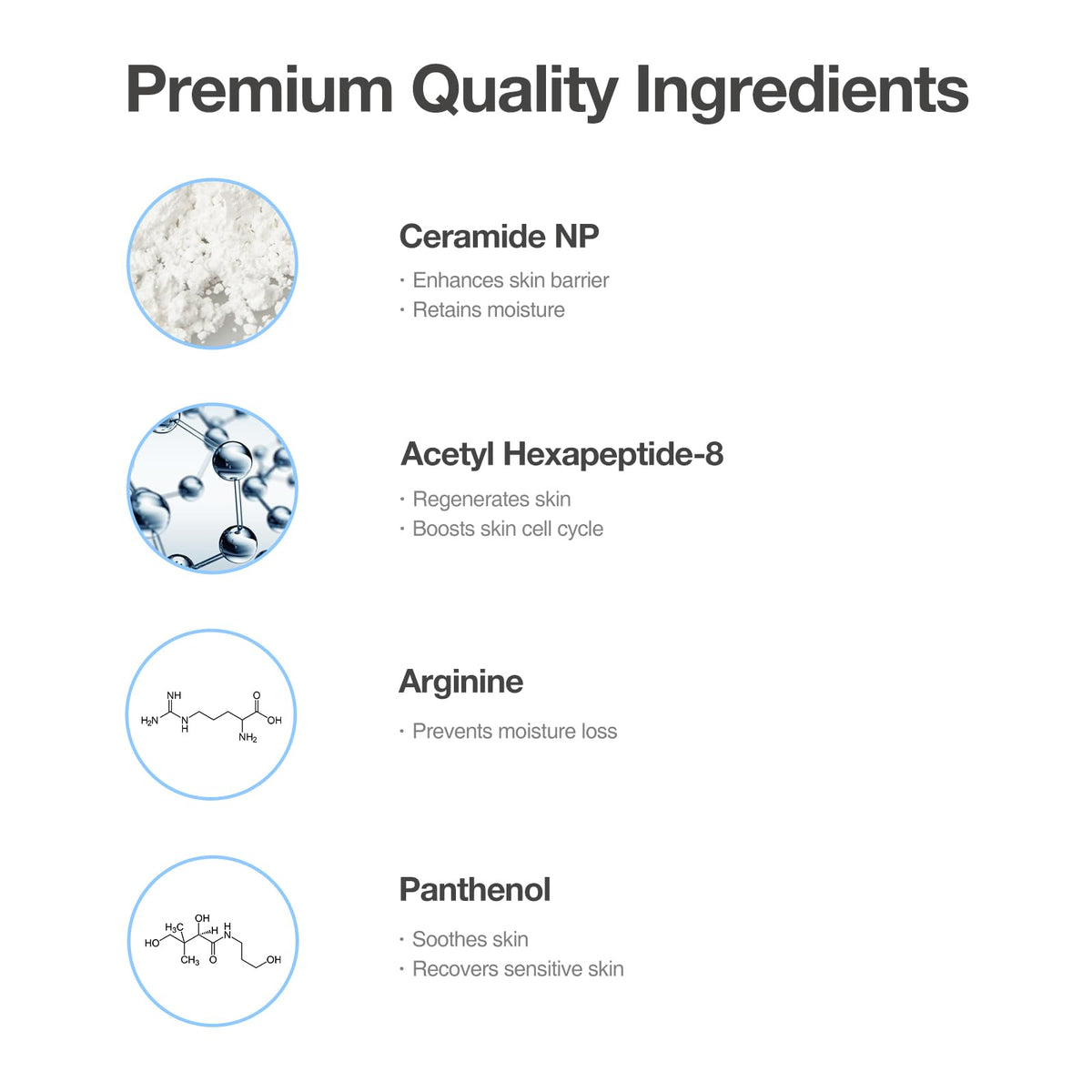 Ceramide NP and centella botanicals beside OxygenCeuticals packaging highlighting soothing actives