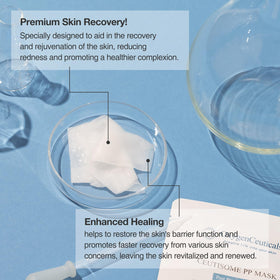 Close-up of OxygenCeuticals sheet texture for even serum delivery