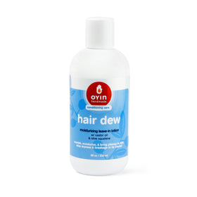 Oyin Handmade Hair Dew 8 oz front label showing product benefits