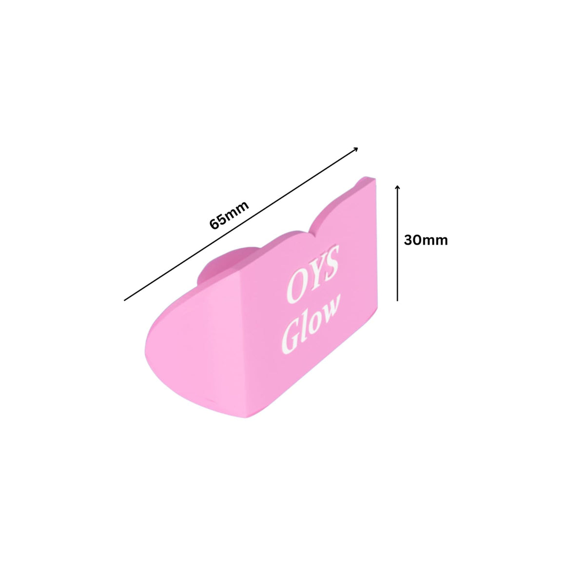 OYS GLOW in-use on sunbed demonstrating secure fit and reduced contact