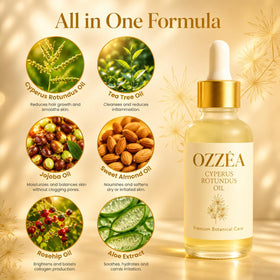 OZZÊA bottle beside coin for 60ml scale showing travel-friendly convenience benefit