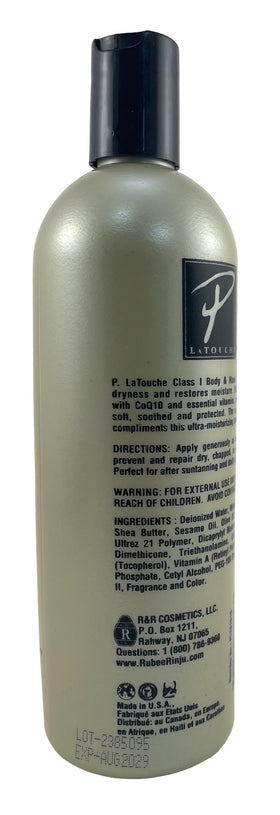 P. Latouche applied to hands showing smoothness and immediate skin comfort benefit.