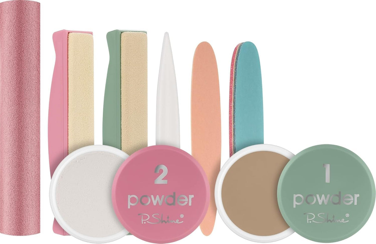 P-Shine ingredients label highlighting keratin, bee pollen, and vitamins