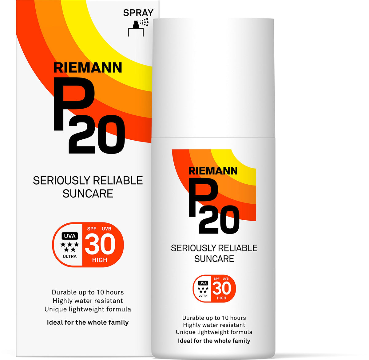 P20 by Riemann front packaging showing 200ml spray for quick protection