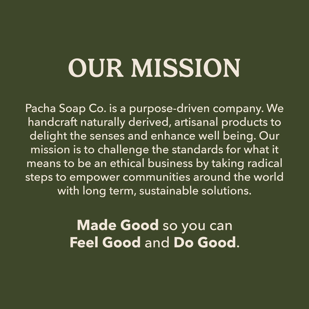 Pacha Soap Co gift-packaged trio perfect for gifting and sustainable choice benefit