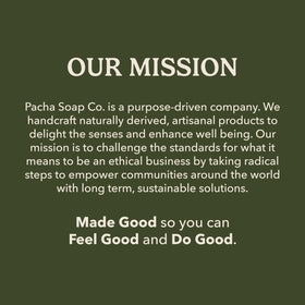 Pacha Soap Co gift-packaged trio perfect for gifting and sustainable choice benefit