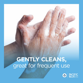 Georgia-Pacific refill used in touchless dispenser showing hygienic, hands-free benefit