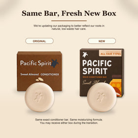 Pacific Spirit bar close-up texture highlighting creamy conditioning finish