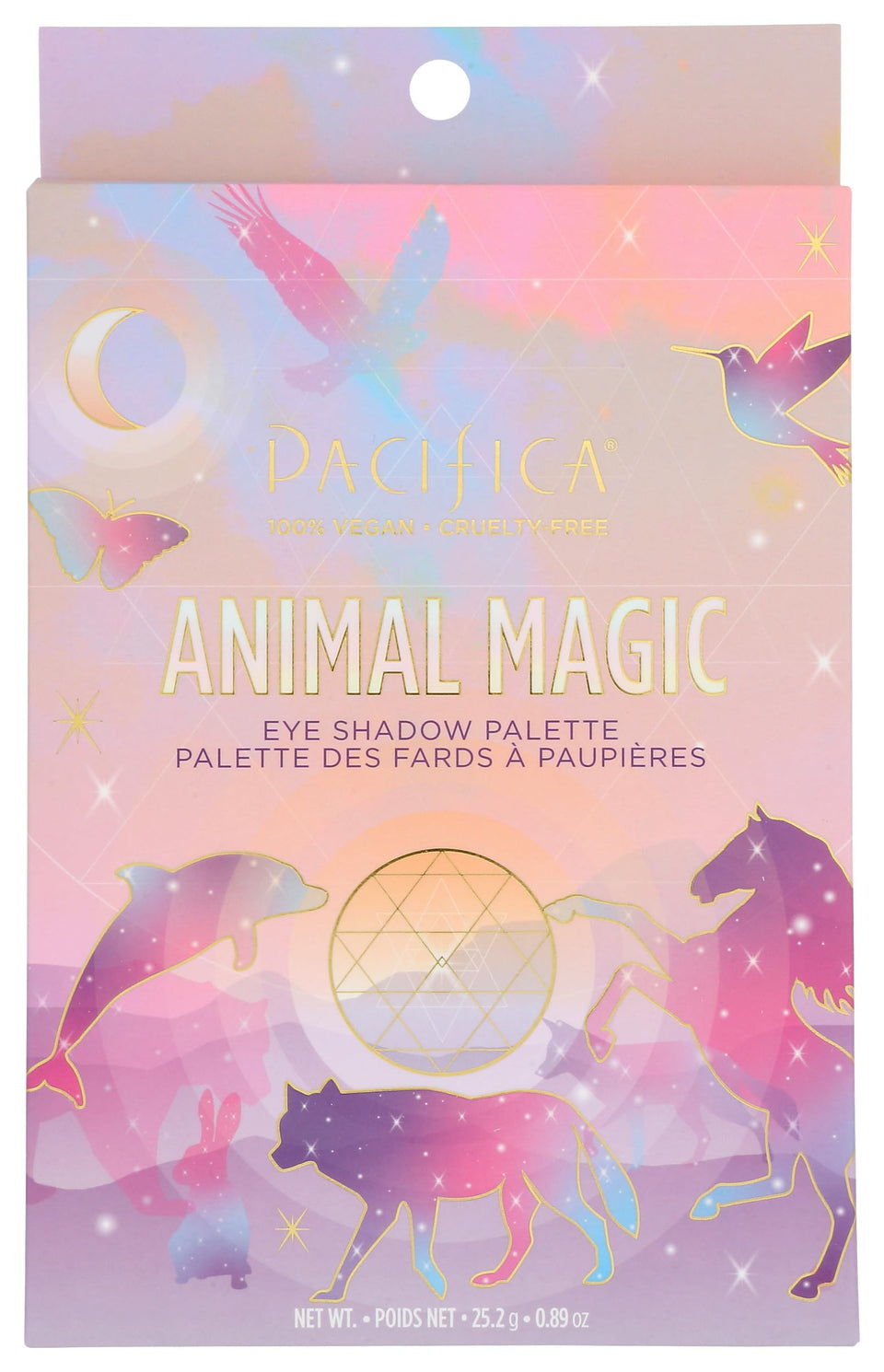 Pacifica front packaging showing animal-inspired artwork and palette size benefits
