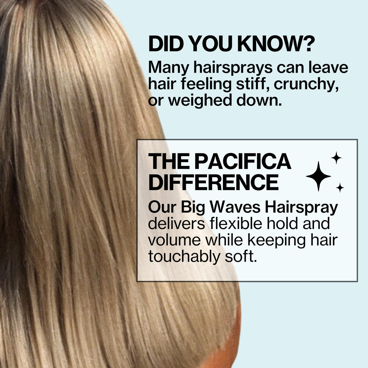 Pacifica Big Waves with coconut and vanilla props conveying scent