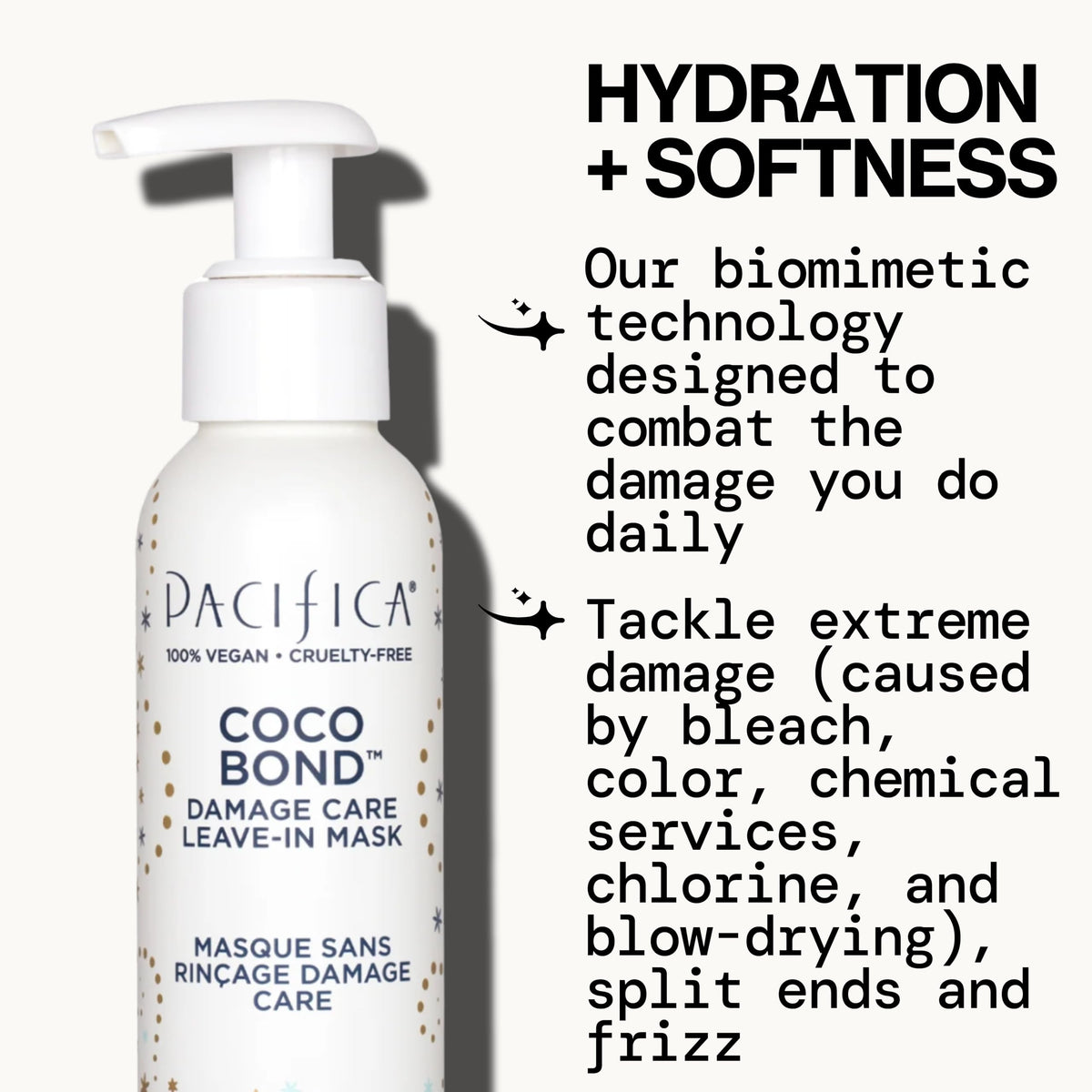 Pacifica creamy Coco Bond texture close-up showing lightweight absorption