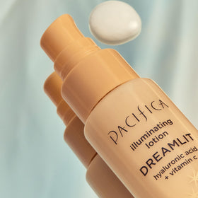 Pacifica Dreamlit applied in morning routine for hydrated dewy skin benefit