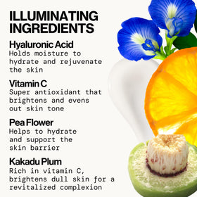 Pacifica Dreamlit kakadu plum ingredient display conveying natural vitamin C boost