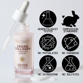 Pacifica serum texture closeup highlighting lightweight, fast absorbency benefit