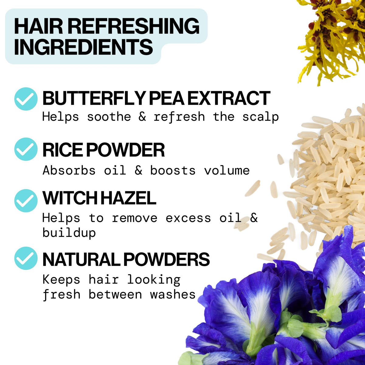Applying Pacifica dry shampoo to fingertips before massaging into roots for instant volume and freshness