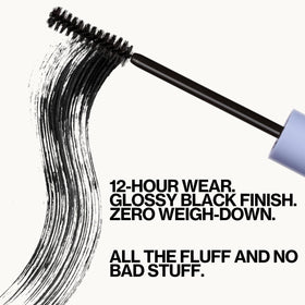 Pacifica curved wand close-up displaying vegan bristles for precise lash separation