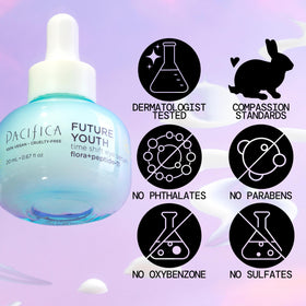 Pacifica applying serum under eye demonstrating gentle smoothing