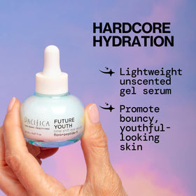 Pacifica gel texture close-up showing lightweight hydration feel