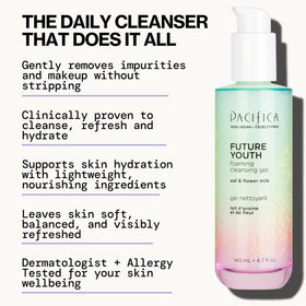 Pacifica gel texture on hand demonstrating hydrating feel