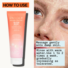 comparison of skin texture before and after gentle exfoliation demonstrating refined pores