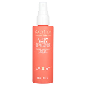 Pacifica bottle tucked in a pouch for easy on-the-go sunscreen reapplication