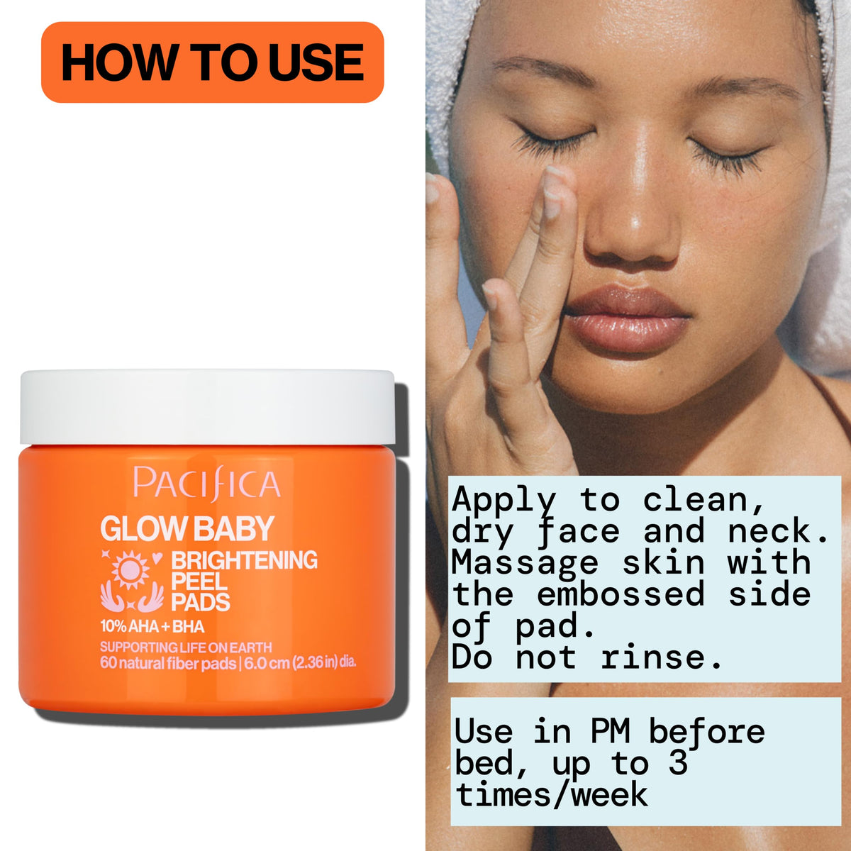 Pacifica used during nighttime routine demonstrating simple application