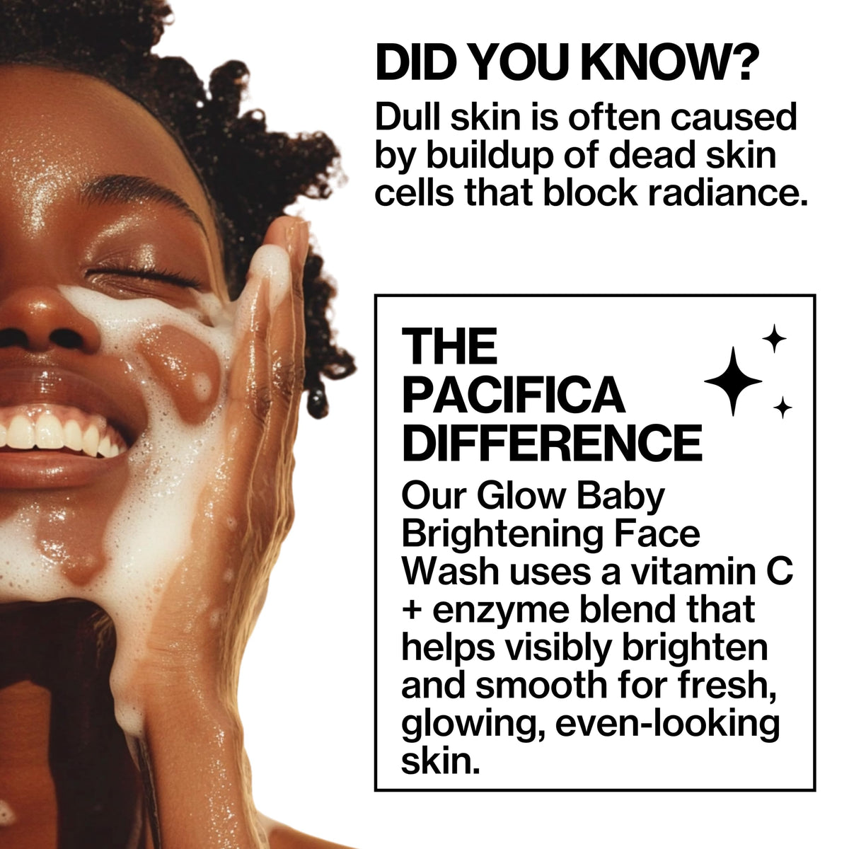 Pacifica wash being applied to hand to show easy lathering benefit