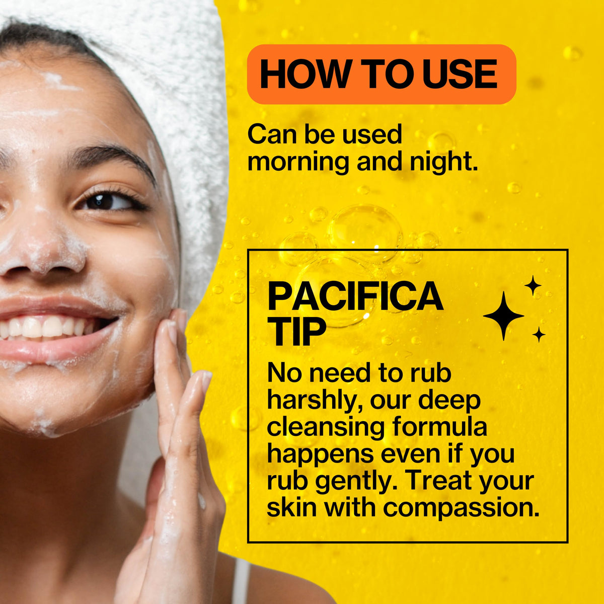Pacifica with vanilla botanicals lifestyle shot indicating pleasant scent benefit