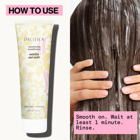 Pacifica before and after fine hair comparison illustrating added body and bounce