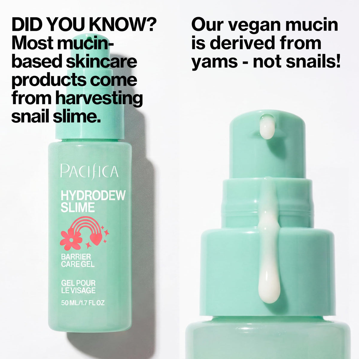 Pacifica Hydrodew Slime on bathroom shelf with towel showing daily routine ease