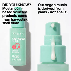Pacifica Hydrodew Slime on bathroom shelf with towel showing daily routine ease