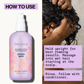 Pacifica in-shower application scene showing ease of use and nourishment