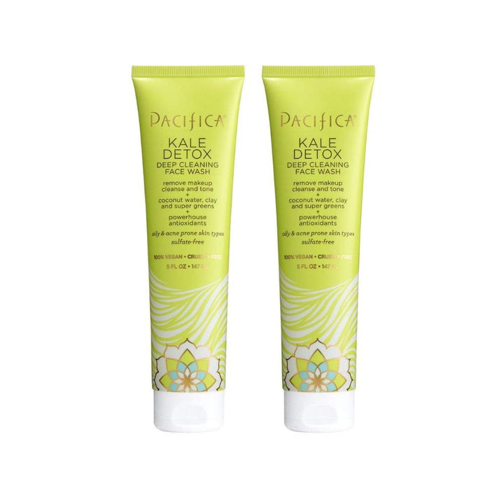 Pacifica front packaging showing cleanser tube and benefit of clarifying pores