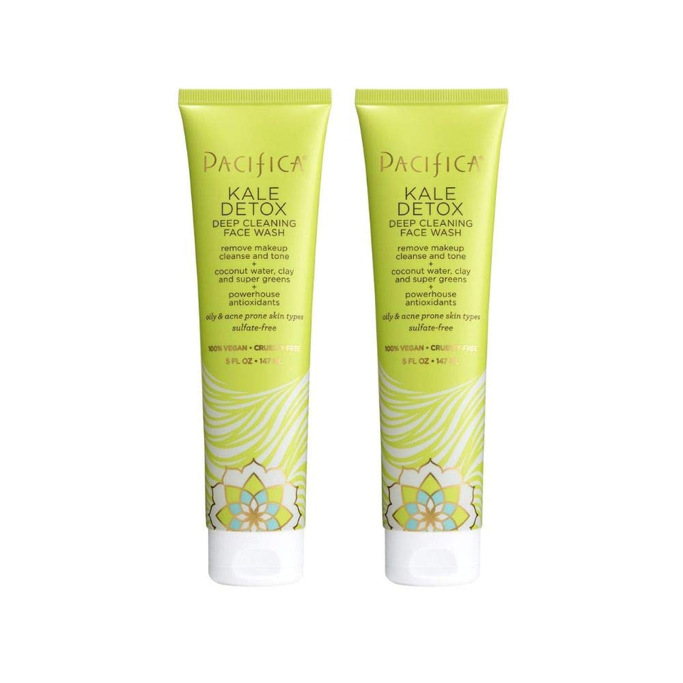 Pacifica front packaging showing cleanser tube and benefit of clarifying pores