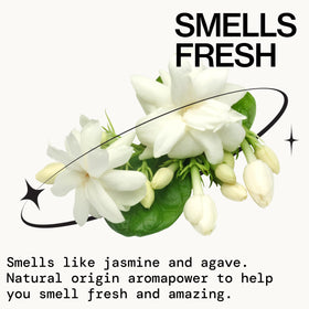 Pacifica label detail showing ingredient highlights for clean, vegan formulation