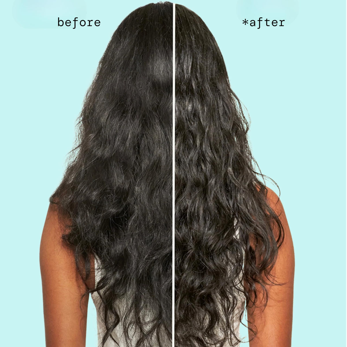 Pacifica before and after hair transformation showing smoother ends